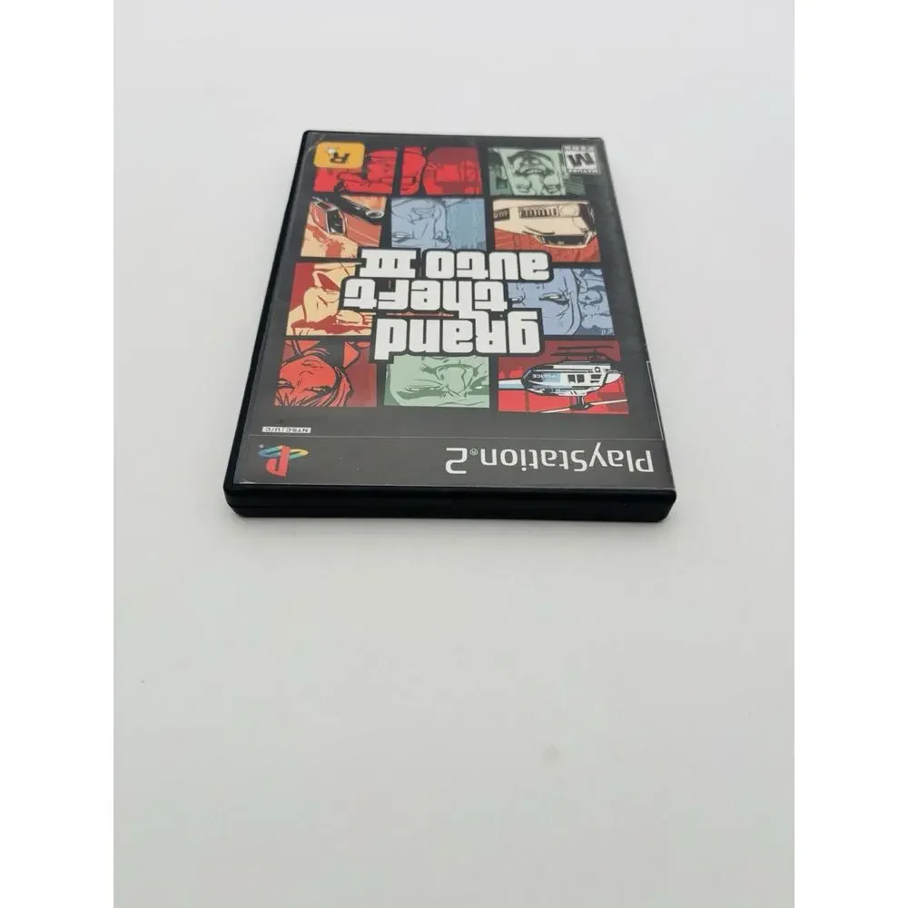 Grand Theft Auto III 3 (Sony PlayStation 2 PS2, 2003) Complete W/ Map - Works